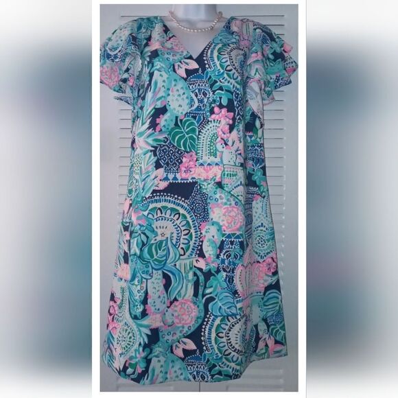Lilly Pulitzer Kathie Floral Dress. - Picture 1 of 11